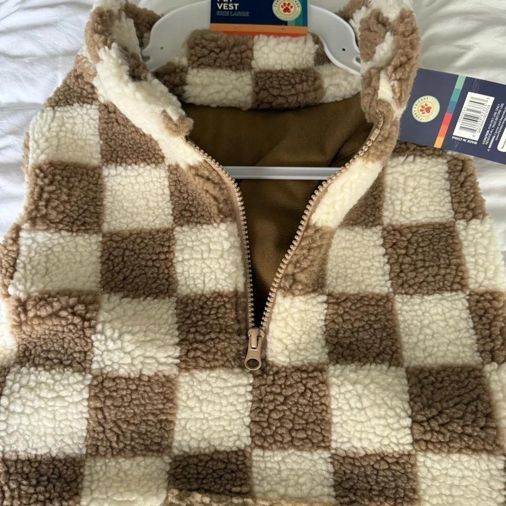 NWT Furry Friends fleece pet vest